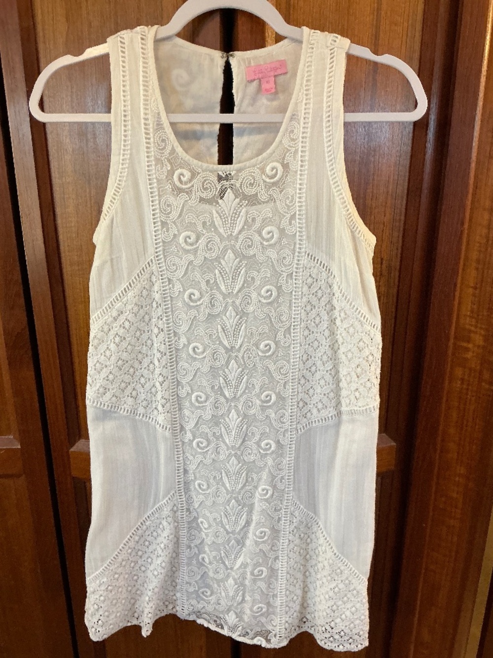 Lilly Pulitzer embroidered dress.